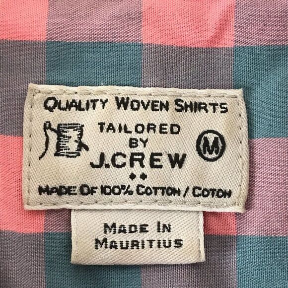 J. Crew Button Down Shirt Men's Medium Casual Long Sleeve Preppy Buffalo Plaid - Picture 7 of 9